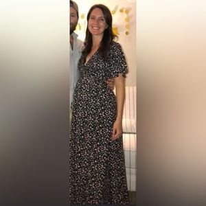 Floral maternity dress